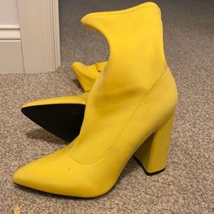 Yellow Boot Heels